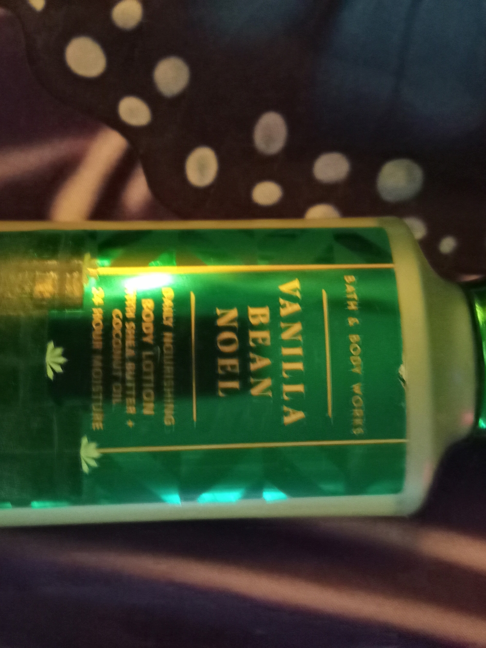 Bath & Body Works Vanilla Bean Noel Lotion - Emerald Green